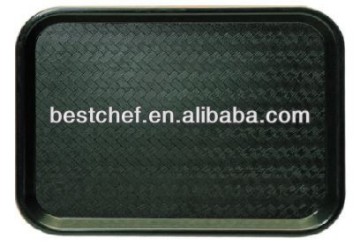 rectangular Black Fast food tray