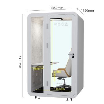 Anika Single Phone Booth: POD di ufficio portatili insonorizzati