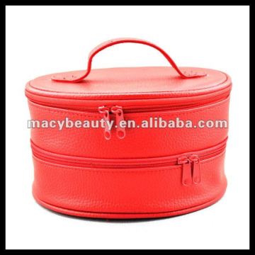 New arrival PU 2 layer Cosmetic train case