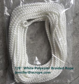 White Polyester Braided Rope