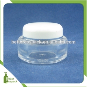 double wall plastic jar 5g clear PS eye cream jar