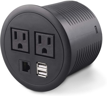 Smart Conference Table with Power and USB Grommet