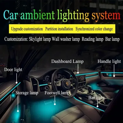 RGB 64 Colors Ambient Light Strip - Onelight Car Auto Parts