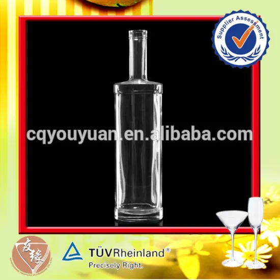 Wholesale long-neck 1 liter whisky glass bottle for sale