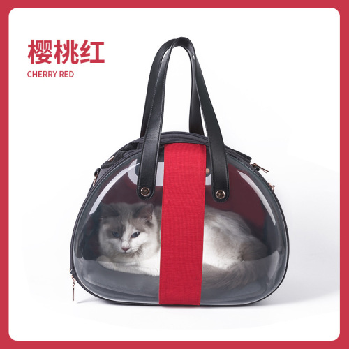 2022 new design transparent pet backpack