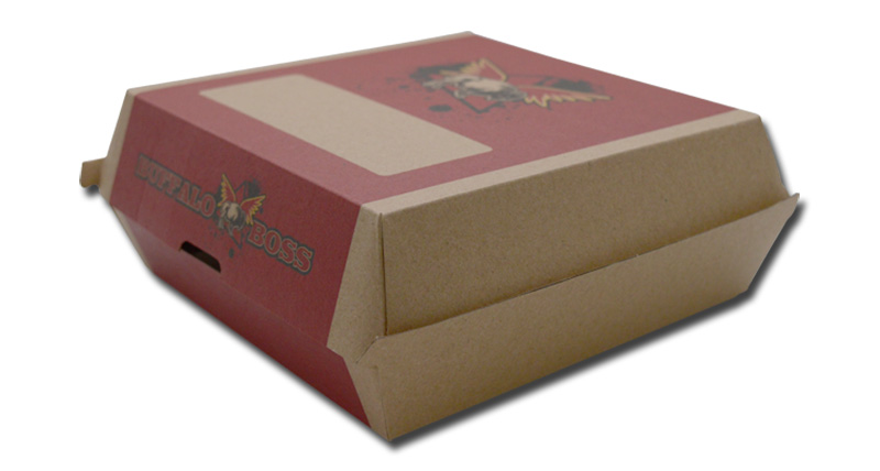 Reasonable Price Disposable Kraft Paper Burger Box