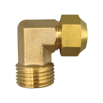 6/8/10mm x 1/4'' 1/2'' BSP Male Brass Elbow Flare Pipe Fitting for Copper Pipe