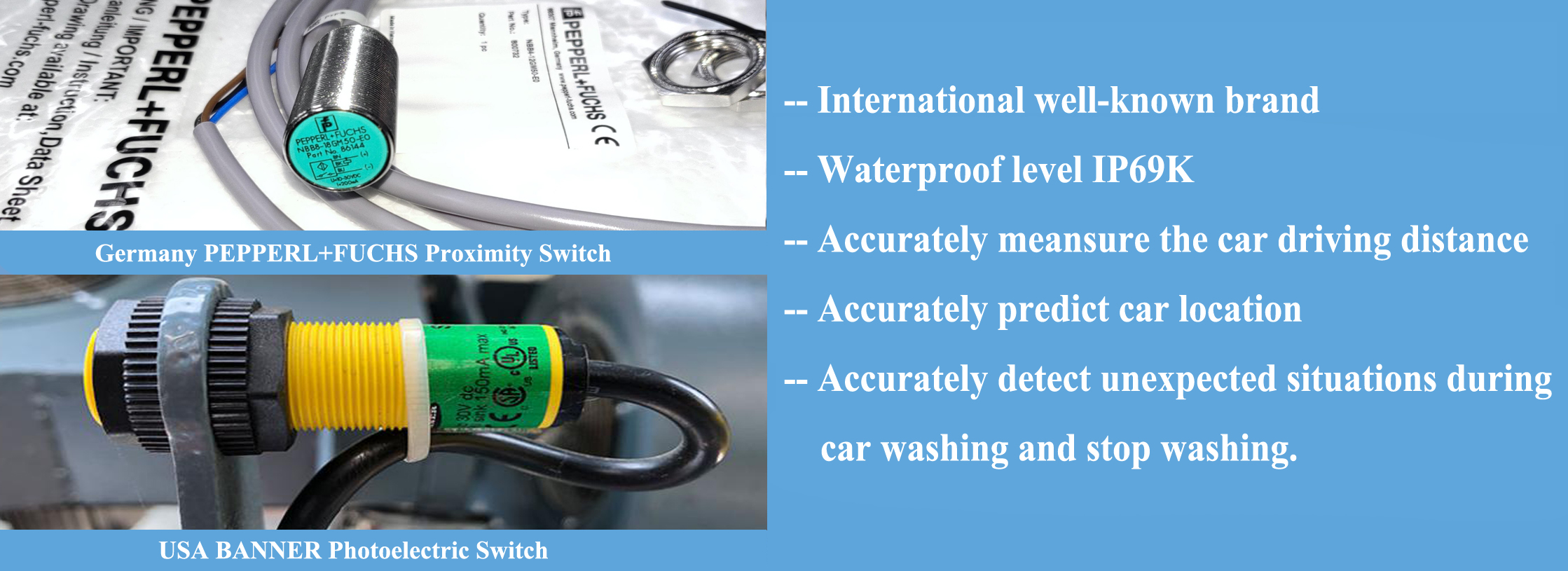 car washing machine photoelectric sensor