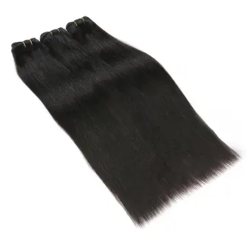 100% virgin natural human hair weft Russian double drawn human hair extensions