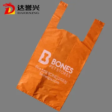 T Shirt Plastic  HDPE Portable Shopping Bag
