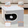 Cat Bed for Indoor Cats Cube House