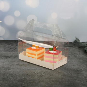 Transparent Cake Box Packaging Personalised Cup Cake