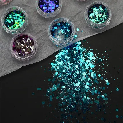 Wholesale Glitter Chunky Powder for Nails - Custom Reflective Glitter Powder