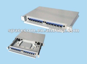 8 ports 1U 19 inch Fiber Optic Patch Panel