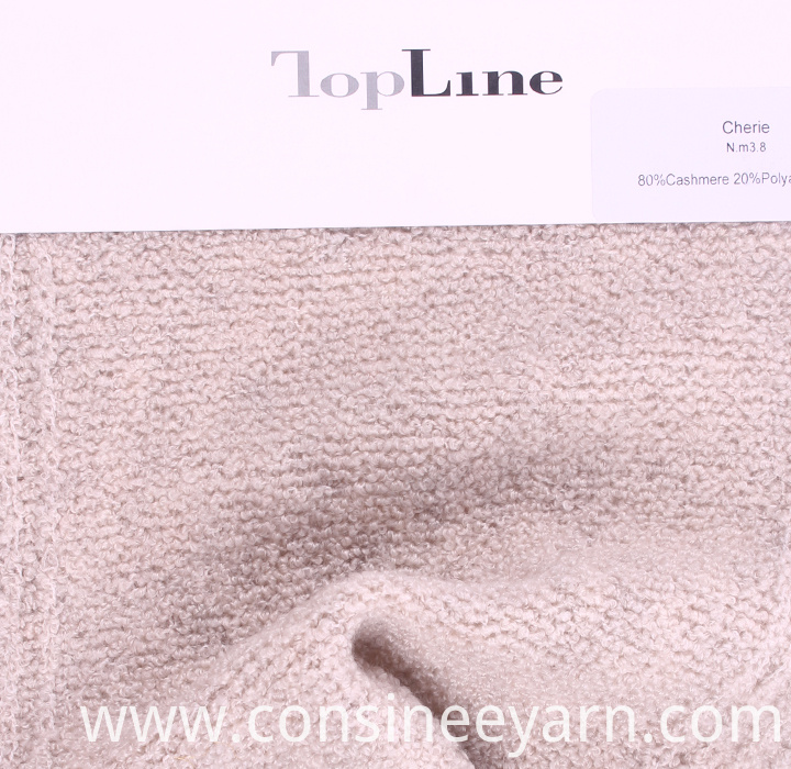 Consinee luxury 80% cashmere 20%nylon fancy boucle yarn China