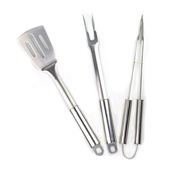 3pcs stainless steel BBQ grill utensils tool