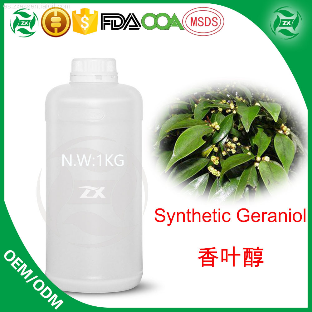 Aceite de geraniol natural para el cuidado de la piel.