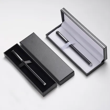 Black Carbon Pen with Matching Box - Business Gift Package