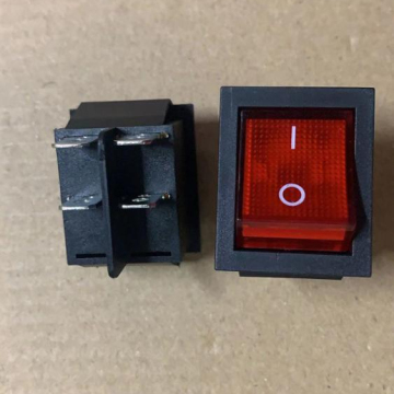 5A 250VAC Red ON-OFF Sealed Rocker Switch 4 Pin Boat Switch
