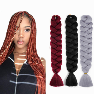 Jumbo Hair Braid 165g Synthetic Braiding Hair Extension Prestretched Synthetic Hair for Braiding for American Black Women