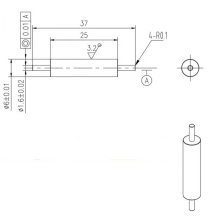 Precision Mechanical Parts Tungsten steel firing pin Precision parts Precision parts Manufactory