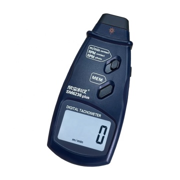 SM6236E Dual Purpose Photoelectric Tachometer with Automatic Memory and Large Screen