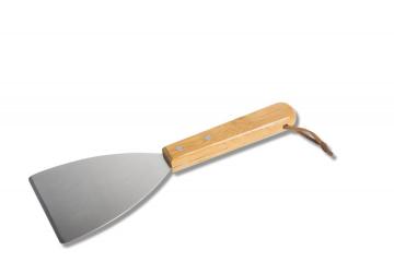 Sekop Keluli Tahan Karat dengan Pemegang Kayu