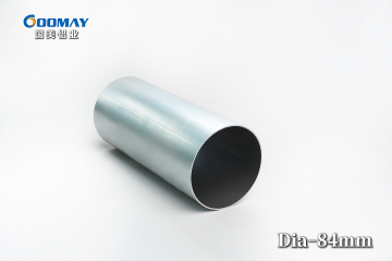 Profil Ekstrusi Aluminium Industri Kustom Round Aluminium
