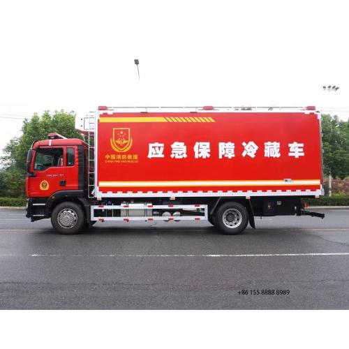 Sinotruk 4x2 Emergency support refrigerated truck