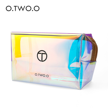 O.TWO.O Laser Holographic Rainbow Transparent PVC Makeup Bag
