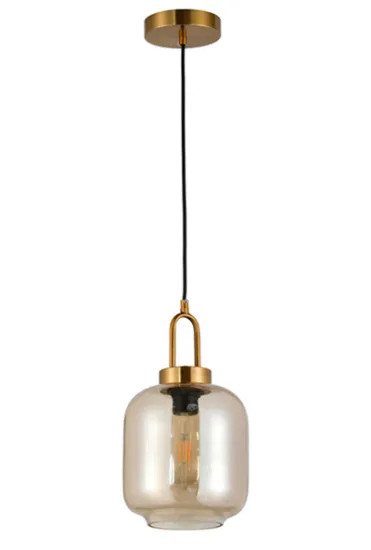 Metal glass droplight top selling design pendant lamp