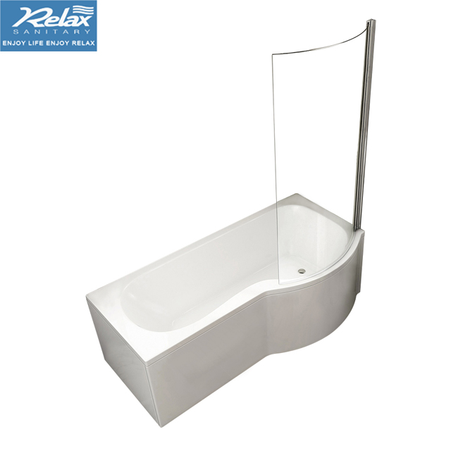 P-shaped Shower Bathtub