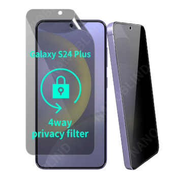 4 Way Privacy Matte PET Ghost Nano Anti-Blue Light Anti-Glare Anti-Spy Screen Protector for Samsung S24 Plus