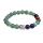 7 Chakra Gemstone Beads Buddhism &amp; Buddha Alloy Aventurine Beads Bracelet