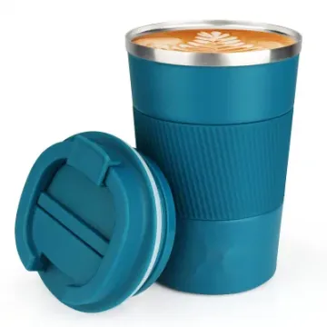 12oz Insulated Coffee Spill Proof Reusable Tumbler Cups Stainless Steel Travel Mug