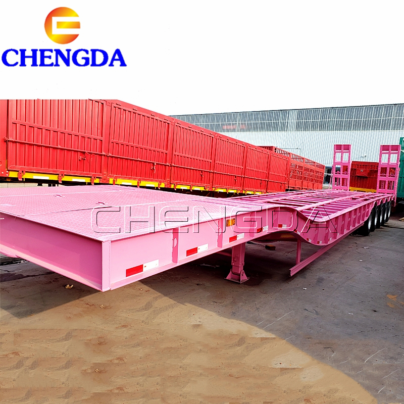 Pink Lowbed Trailer