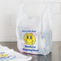 Free Sample T-Shirt Plastic Handle Carry Carrier Bags for Grocery Package