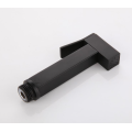 New Matte Black Square High Pressure Solid Brass Bathroom Toilet Bidet Sprayers Multi-functional Handheld Shattaf Set
