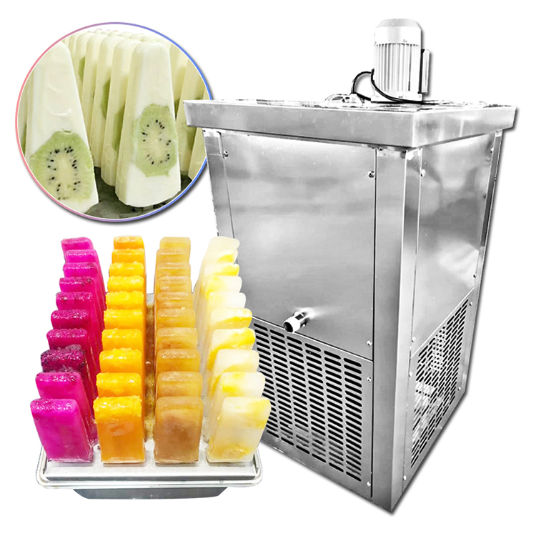 Máquina de paletas de paleta comercial portátil Hielo Lolly de acero inoxidable