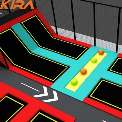 Kids Fun Amusement Park: Plastic Indoor Playground with Trampoline