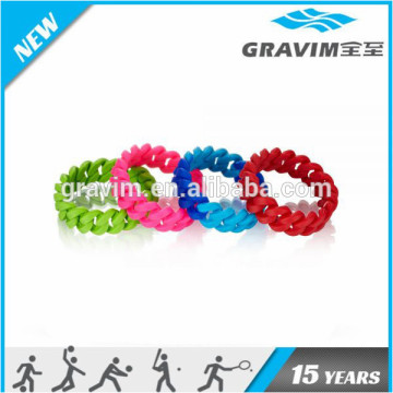 9" Cheap silicone/plastic Chain Bracelet