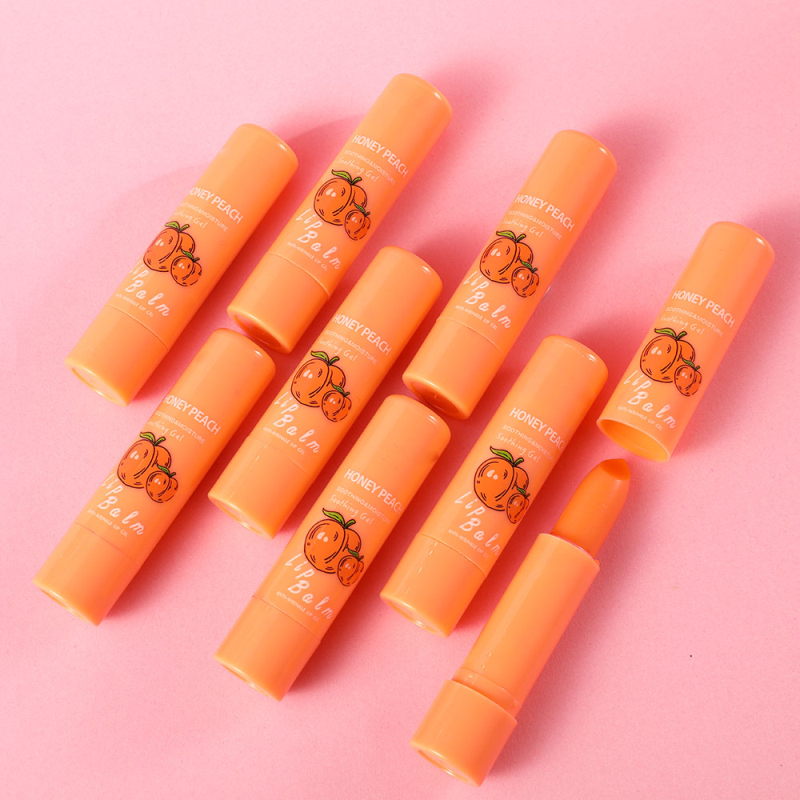 Natural Temperature Lipstick Change Color Peach Jelly Long Lasting Moisturizing Sweet Cute Peach Lips Nutritious Cosmetic TXTB1