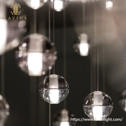 Small glass ball chandelier Creative design glass chandelier