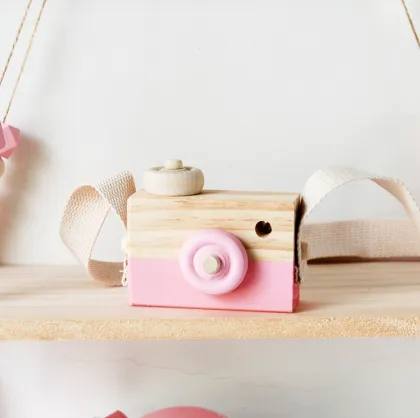 Wooden Camera Toy Cute Photo Props
