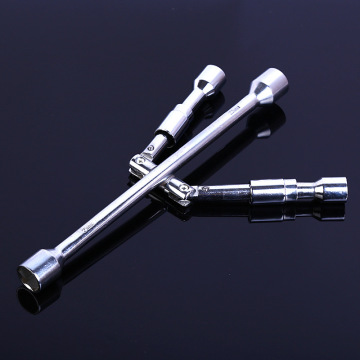 Cross Universal Spanner : 림 렌치 요구를위한 다목적 4 방향 접이식 타이어 수리 도구