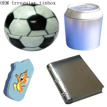 OEM Irregular Tinbox/Gift Tin/Gift Packing/Toy Tin Factory Outlet