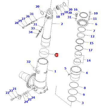 561-50-83003 suspension assembly suitable for mining truck HD785-7