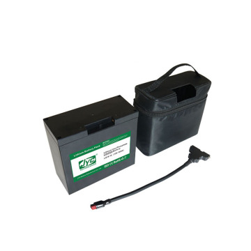 Lifepo4 Electric Golf Trolley Battery - 12V 16ah with T-bar Connector, Bag, Charger, and >2000 Cycle Life