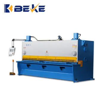 QC11K Series CNC Hydraulic Guillotine Shear Machine with TP10S Controller for Sheet Metal Cutting