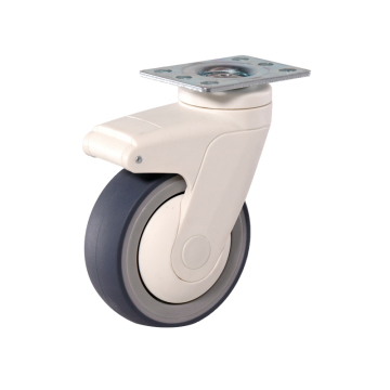 Full -plastic single plate medical casters